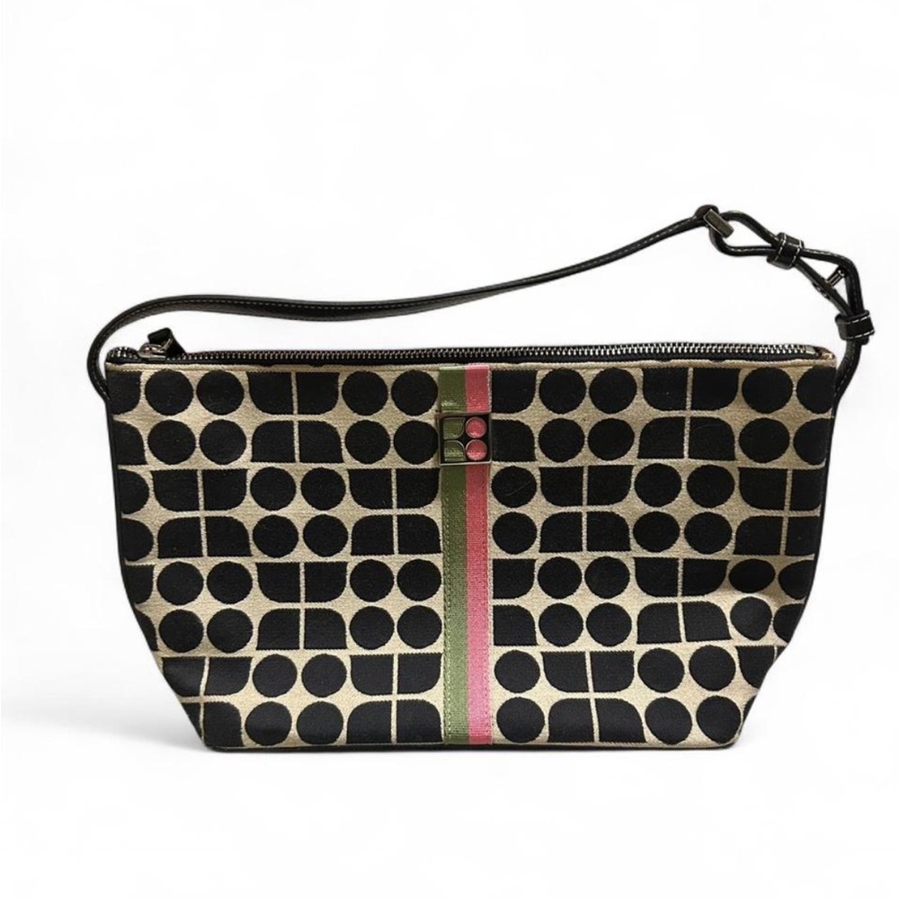Kate Spade Black and Pink Geometric Shoulder Bag